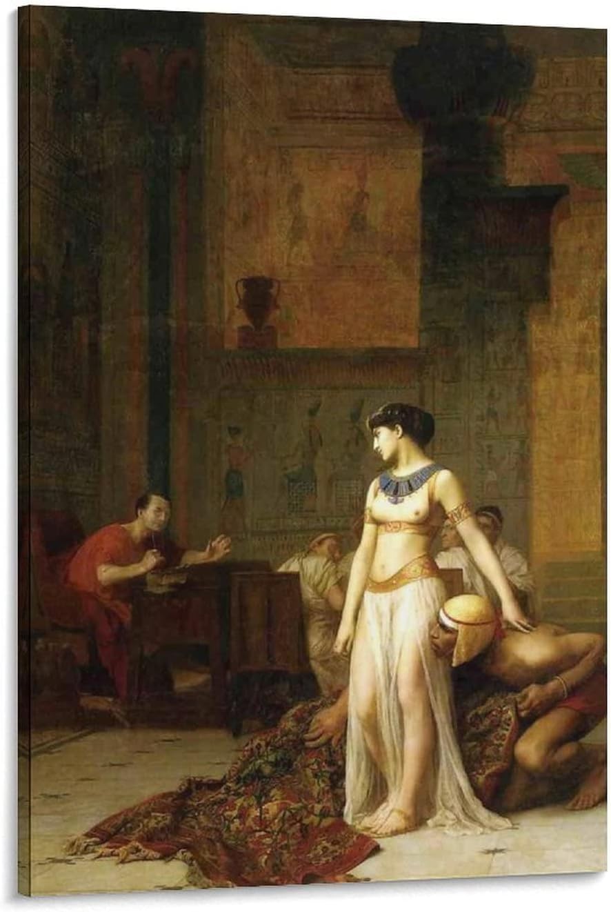 ゴブラン絵画【クレオパトラ&ライオン】 ゴブラン絵画【クレオパトラ&ライオン】