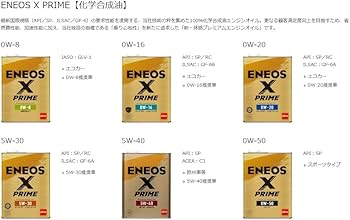 Amazon | エネオス X PRIME 0W-16 ペール20L SP/RC GF-6B 100
