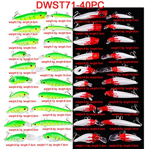 Buy DWST071 Hot 850pc Fishing Lure Set Mixed 14 Models Fishing