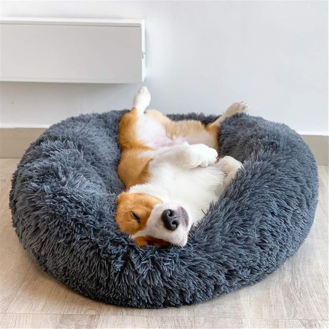 Foto 3 de 8 de POPOTI Extra Large Dog Beds Sofa,Deluxe Fluffy Washable Round Dog Pillow Cat Cushion Pet Bed for Cat and Dog…