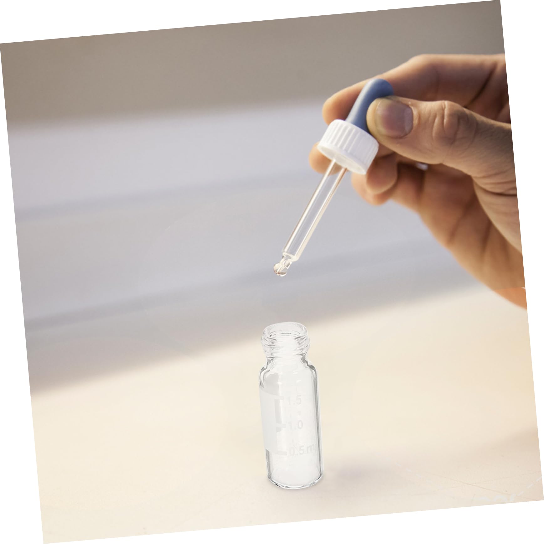 Gatuida 400piezas Frascos De Vidrio Transparentes Tapa Botellas Pequeñas Para Muestras De Almacenamiento Con Escala Para Líquidos y Polvos