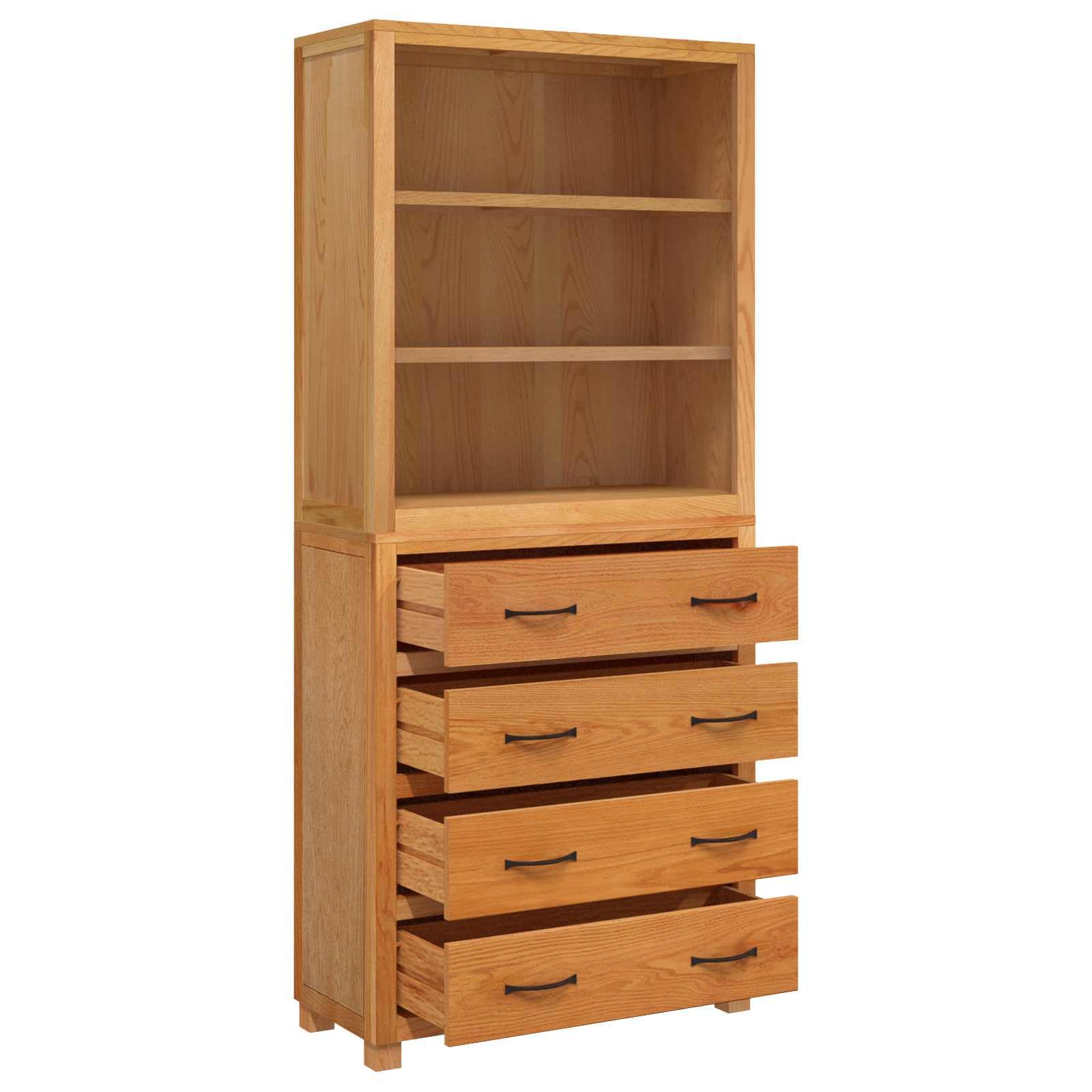 Aufbewahrungsmöbel mit 3 Schubladen Holzwerkstoff - Modernes Stauraum-Möbelset in Braun für Wohnzimmer und Schlafzimmer, Robuster Schrank mit Massivholz-Beinen, 80 x 35 x 185 cm