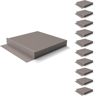 LP SmartSide ExpertFinish J-Block, Brushed Smooth Texture, Engineered Wood Mounting Block for Exterior Fixtures, 7.25" x 7.25", 10pk (Tundra Gray)