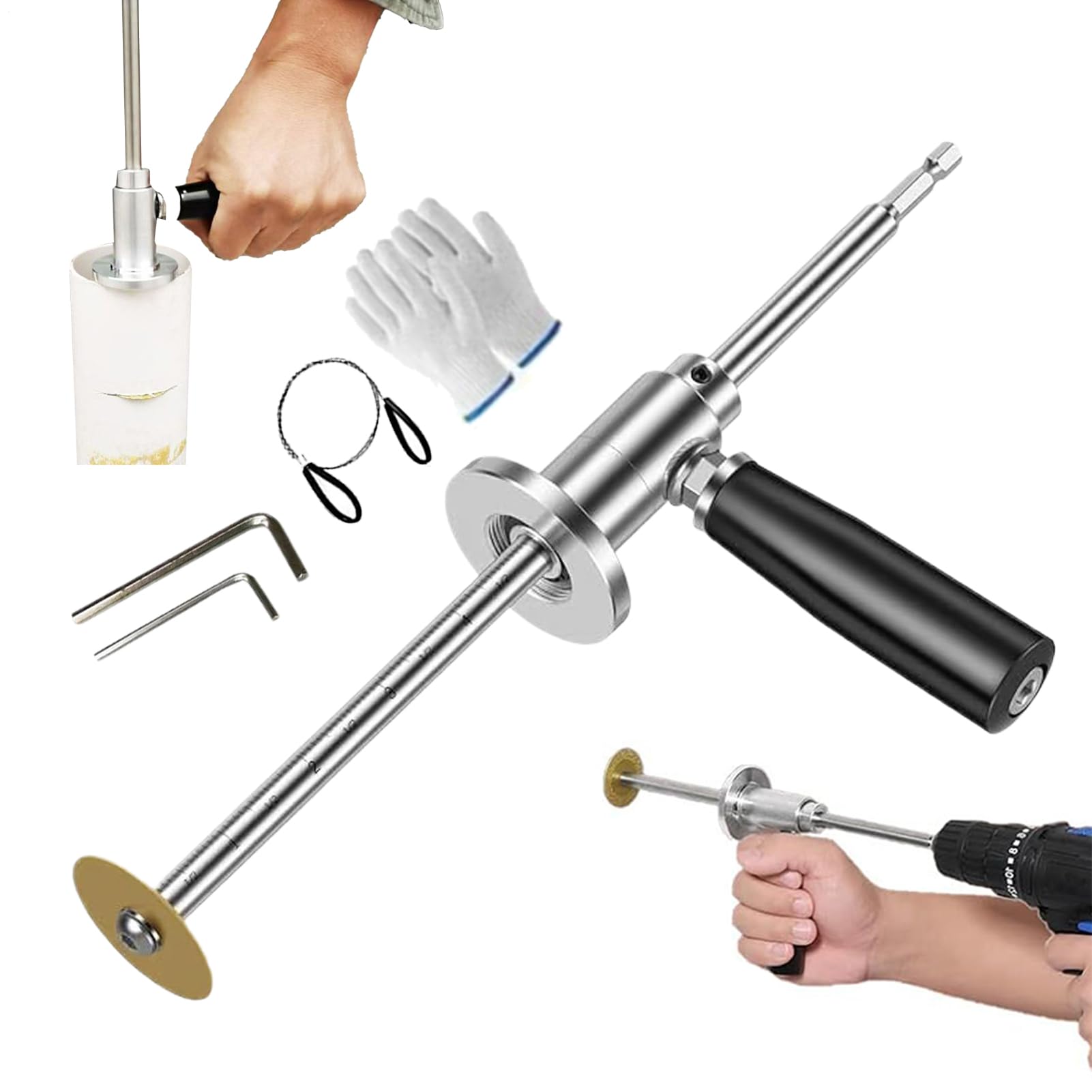 Coupe-tube d'intérieur PVC réglable contre les accès difficiles et scie