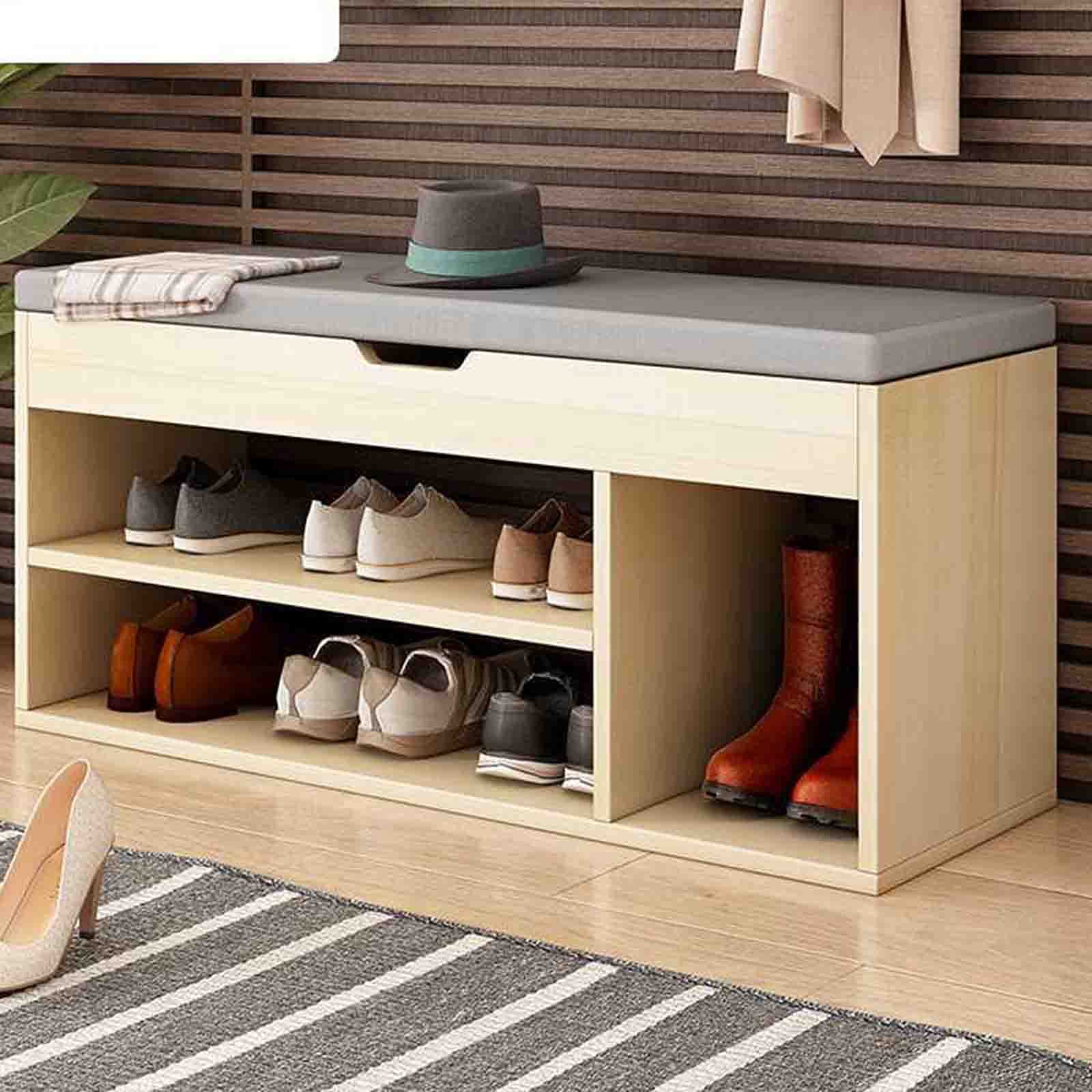 家具 cabinet bench Amazon.com: Storage Benches Entryway Bench with Shoe Storage Seat