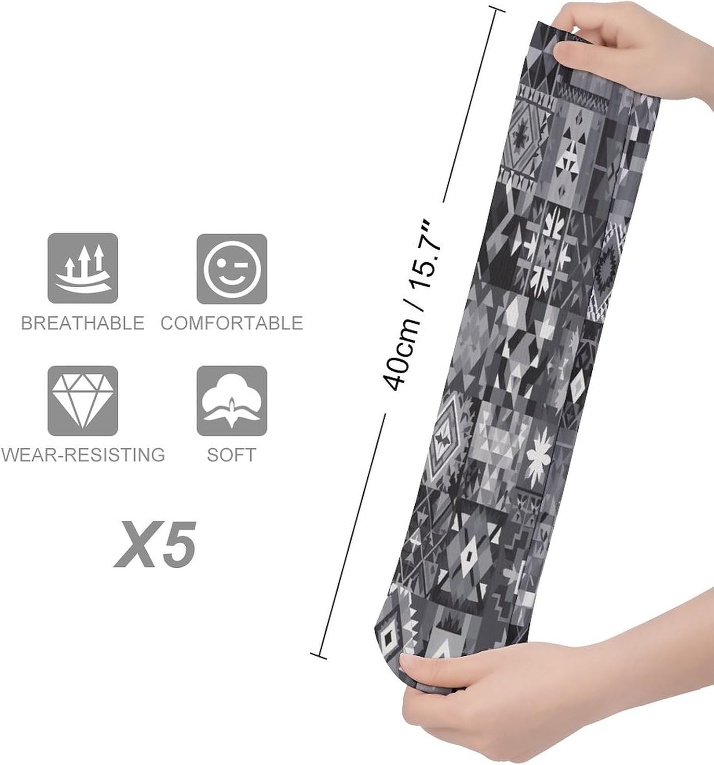 Gray Pattern Background Stocking - Cute Casual Long Athletic,Crew Sock for Men Women,Running Socks Soft Breathable for Gift