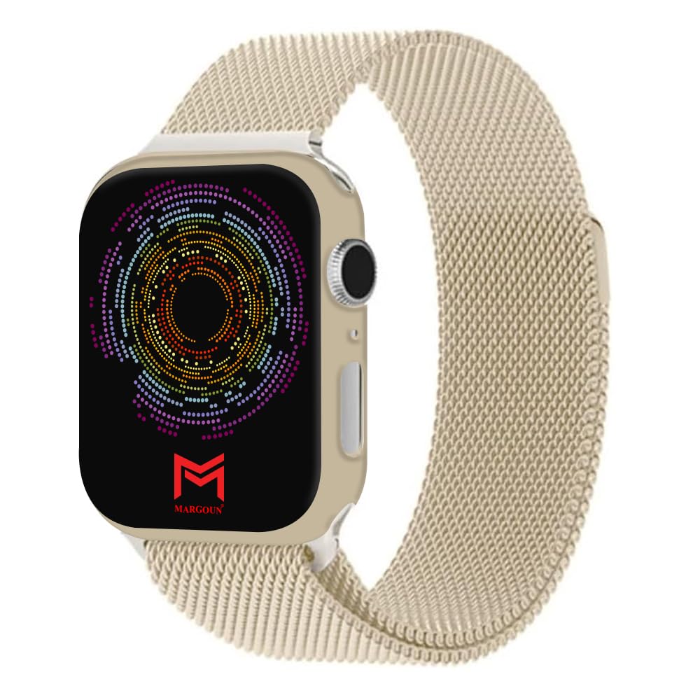 Stainless Steel Loop for Apple Watch Band 38mm 40mm 41mm 42mm 44mm 45mm 46mm 49mm, Magnetic Clasp Replacement Bands for iWatch Series Ultra 3/ Ultra 2/Ultra 11 10 9 8 7 SE 6 5 4 3 2 1