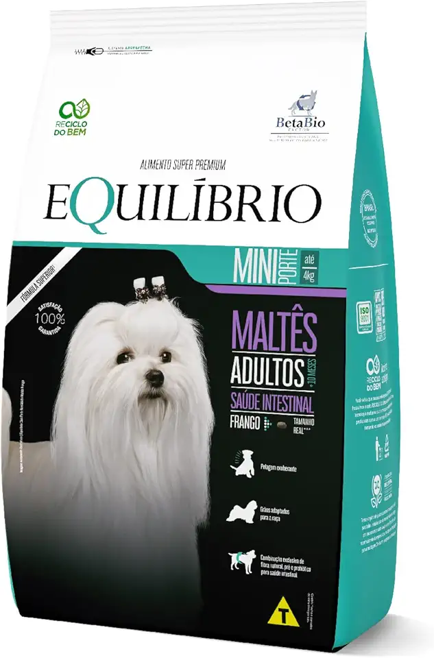 Ração Cães Equilibrio Cães Raças Mini Adulto Maltes Frango 2 5Kg
