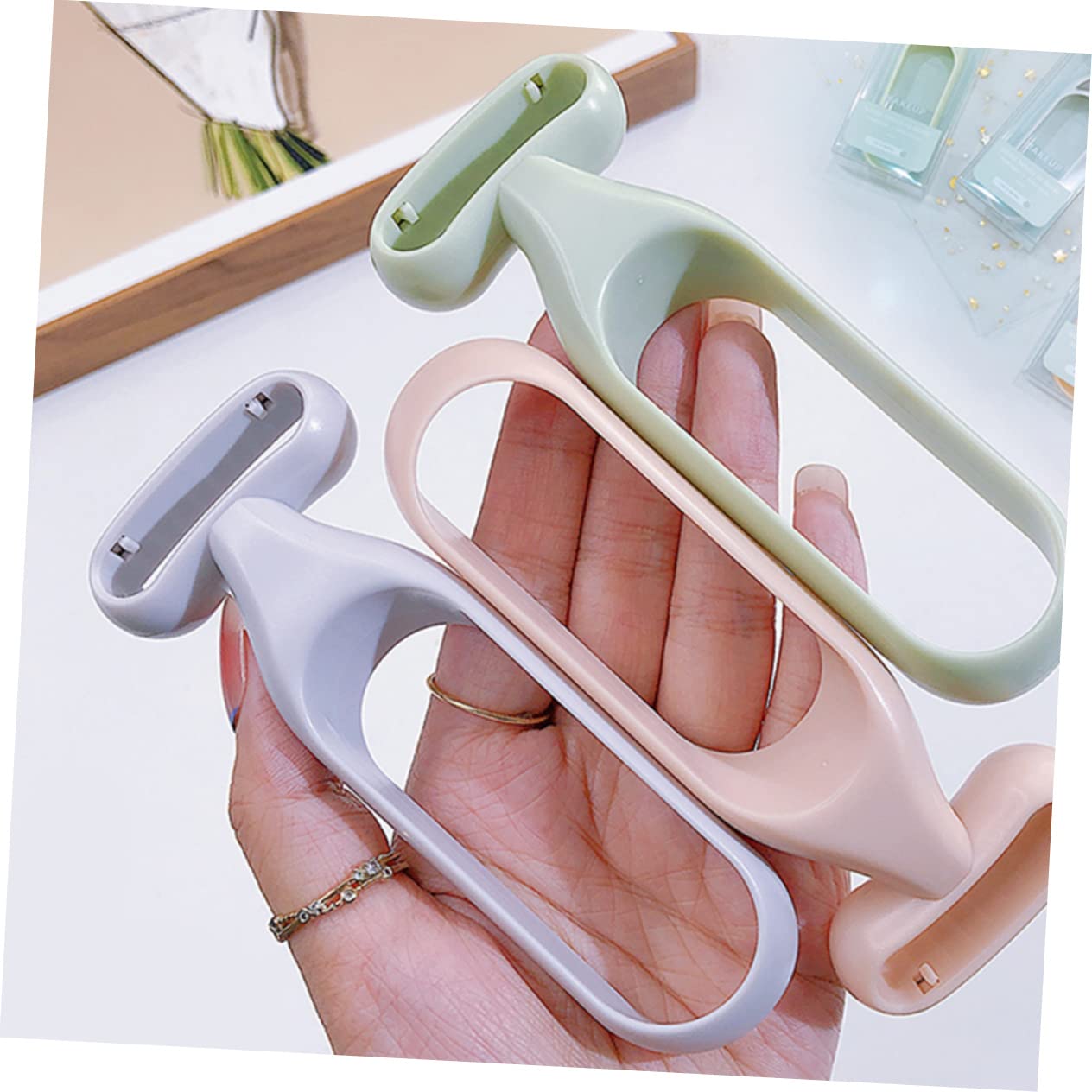 SOESFOUFU 2sets Body Hair Trimmer Leg Underarm Hair Shaver Grey for Women 2pcs*2