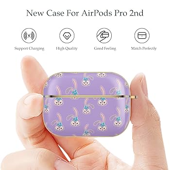 Amazon | airpods pro2 ケース ステラルー 紫 かわいい AirPods