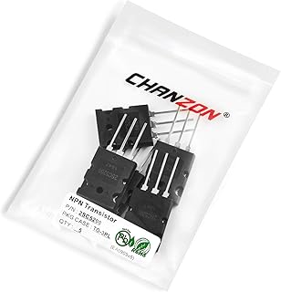 Chanzon 10pcs 2SA1943 2SC5200 (5pcs 2SA1943 + 5pcs 2SC5200) TO-3PL Bipolar Junction Transistor Assortment - BJT PNP + NPN