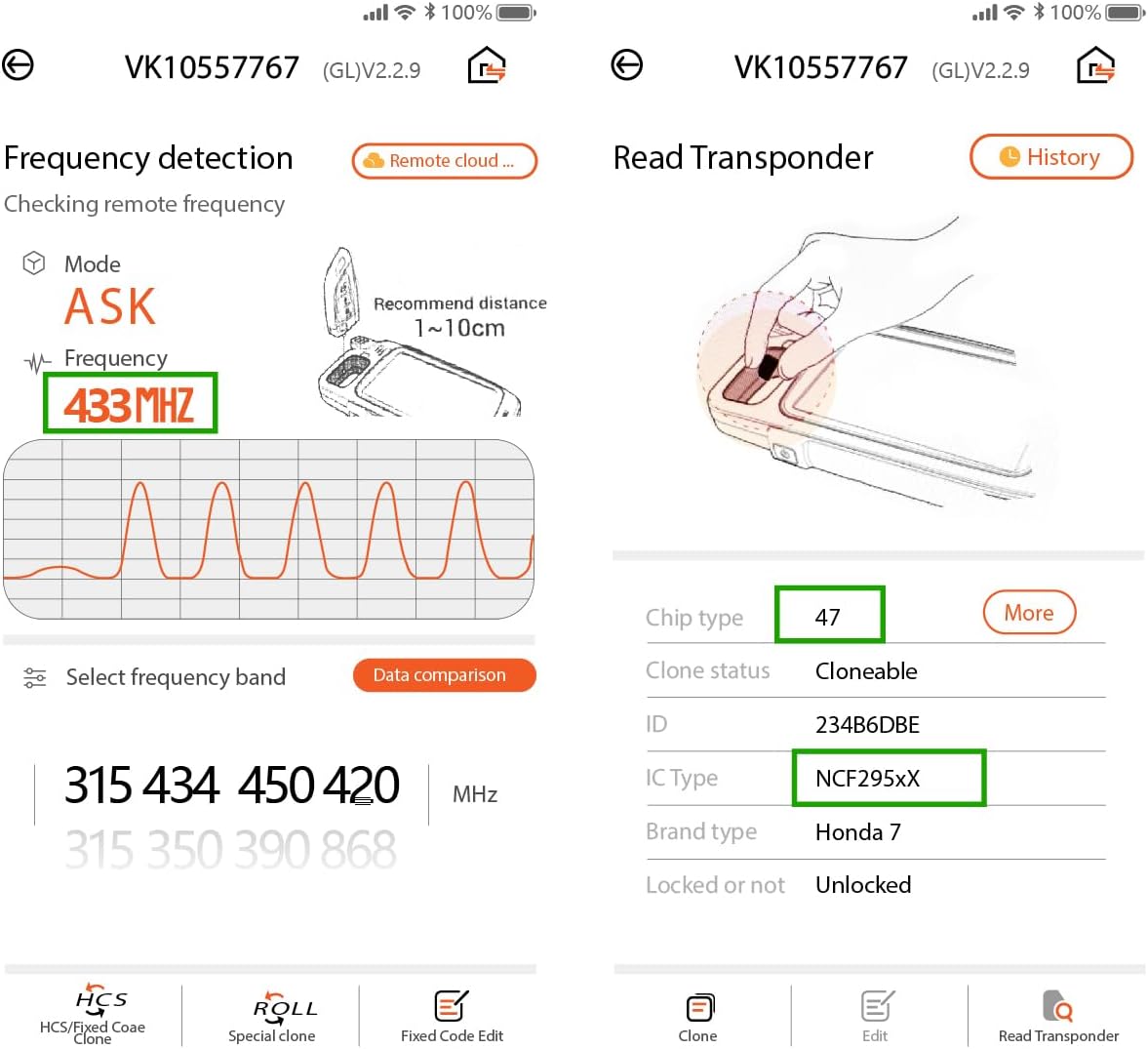 2 Keylessbest Replacement for 2018 2019 2020 Honda Odyssey Key Fob Remote Control KR5V2X V41 7 Buttons 433MHz