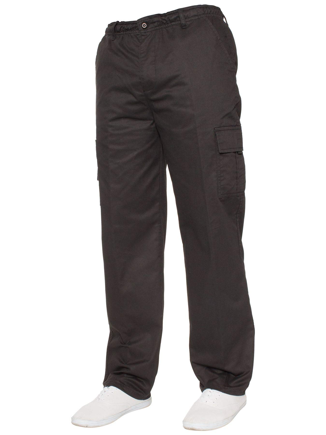 BRAND KRUZEKruze Mens Designer Chinos Cargo Combat Trousers Elasticated Pants All Waist Sizes
