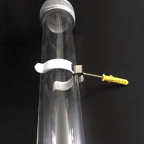 Miniatura 3 de E-outstanding 20pcs T8 U Clips Holder Acero inoxidable en forma de U Soporte de portalámparas con acabado de plástico Fuerte fuerza de sujeción Clip