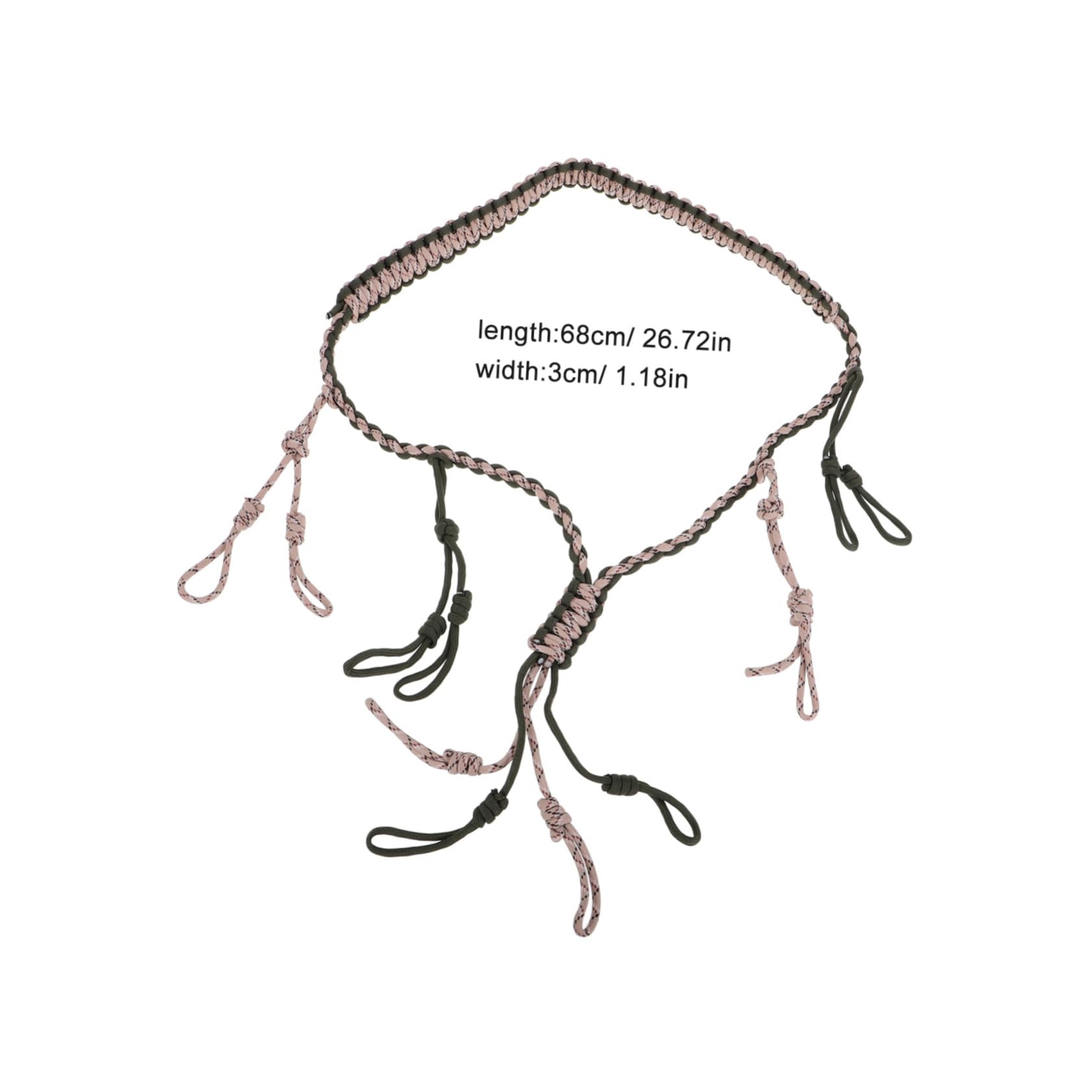 SUPVOX Handwoven Camping String Whistle Multi-use Hanging Rope for Tarp Hiking