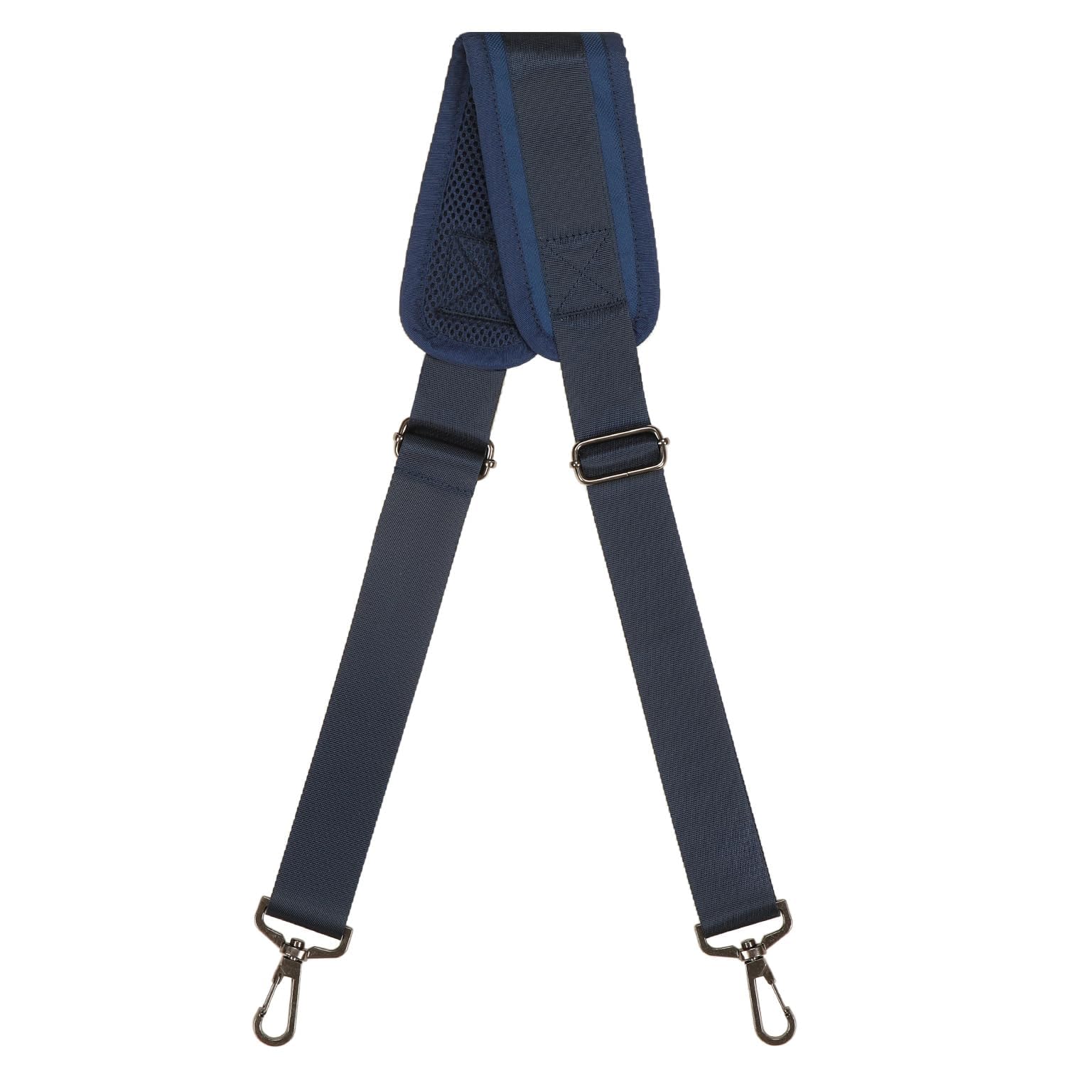 ショルダーストラップ ショルダーベルト150cm 調節可能 肩掛けベルト 3.9cm幅広 単品 水筒 ストラップ ショルダーバッグ メッセンジャーバッグ PC バッグ カメラケース ビジネスバッグ スポーツバッグ ツールバッグ など (濃い青色)