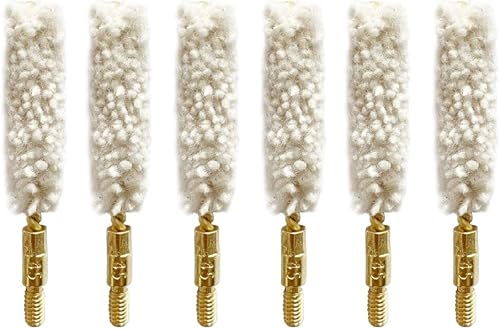 Miniatura 11 de . 357/38 Cal-9MM Bore Mop Gun Cepillos de limpieza para pistola .357Cal .38Cal 0.354 in limpieza de pistola (6 piezas)