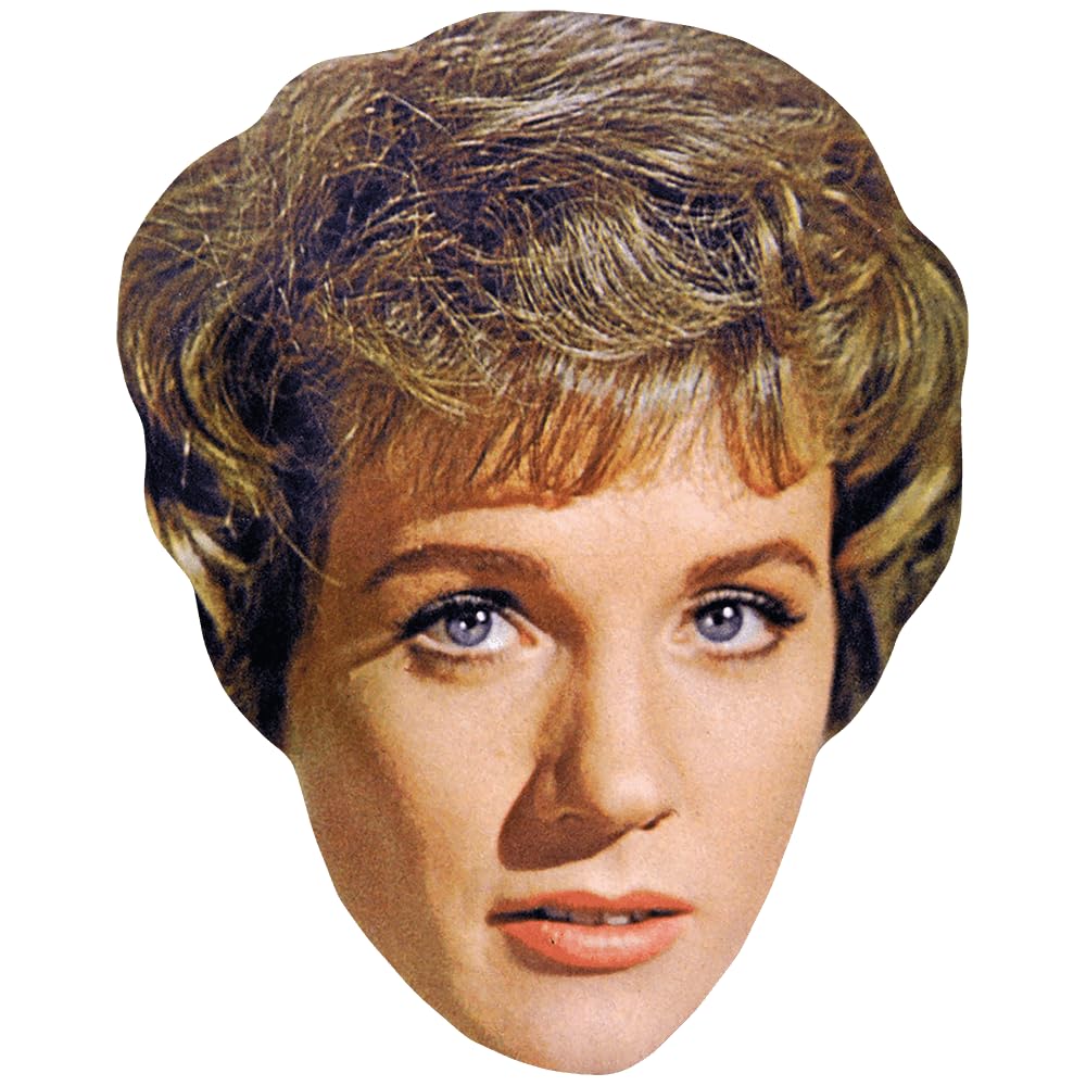 Julie Andrews (Young) Celebrity Mask, Flat Card Face, Fancy Dress Mask