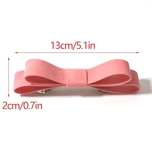 Miniatura 3 de Furling Pompoms Lazos de terciopelo para el pelo para mujer, pinzas de lazo francés, pinzas para el cabello, cintas para el cabello, pasadores para