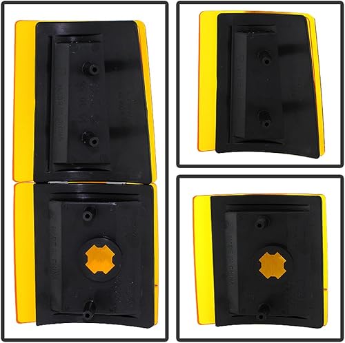 Miniatura 9 de ACANII - Para lámparas de esquina negras de señal de parachoques GMC Sierra Yukon Suburban 1994-1998 + faros delanteros para conductor + lado del