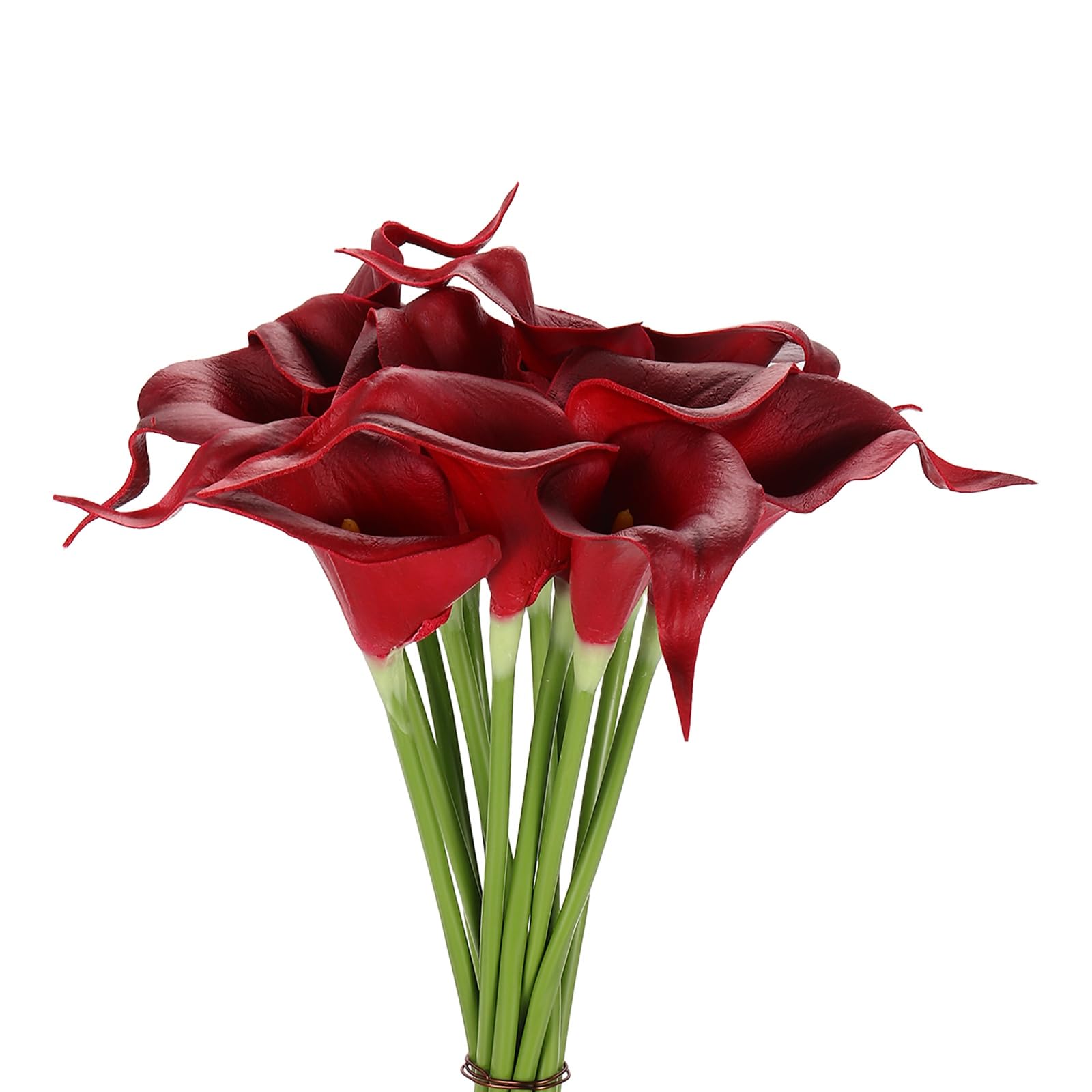 Fleurs de lys calla artificielles bouquet de décoration d'intérieur et loisirs créatifs 33 cm