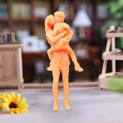 Miniatura 4 de MYCENSE Figura 1:64 Modelo Miniaturas Escenas Realista Resina Sin Pintar Pequeñas Personas Tren Personas Modelo Personas para Construcción Diseño