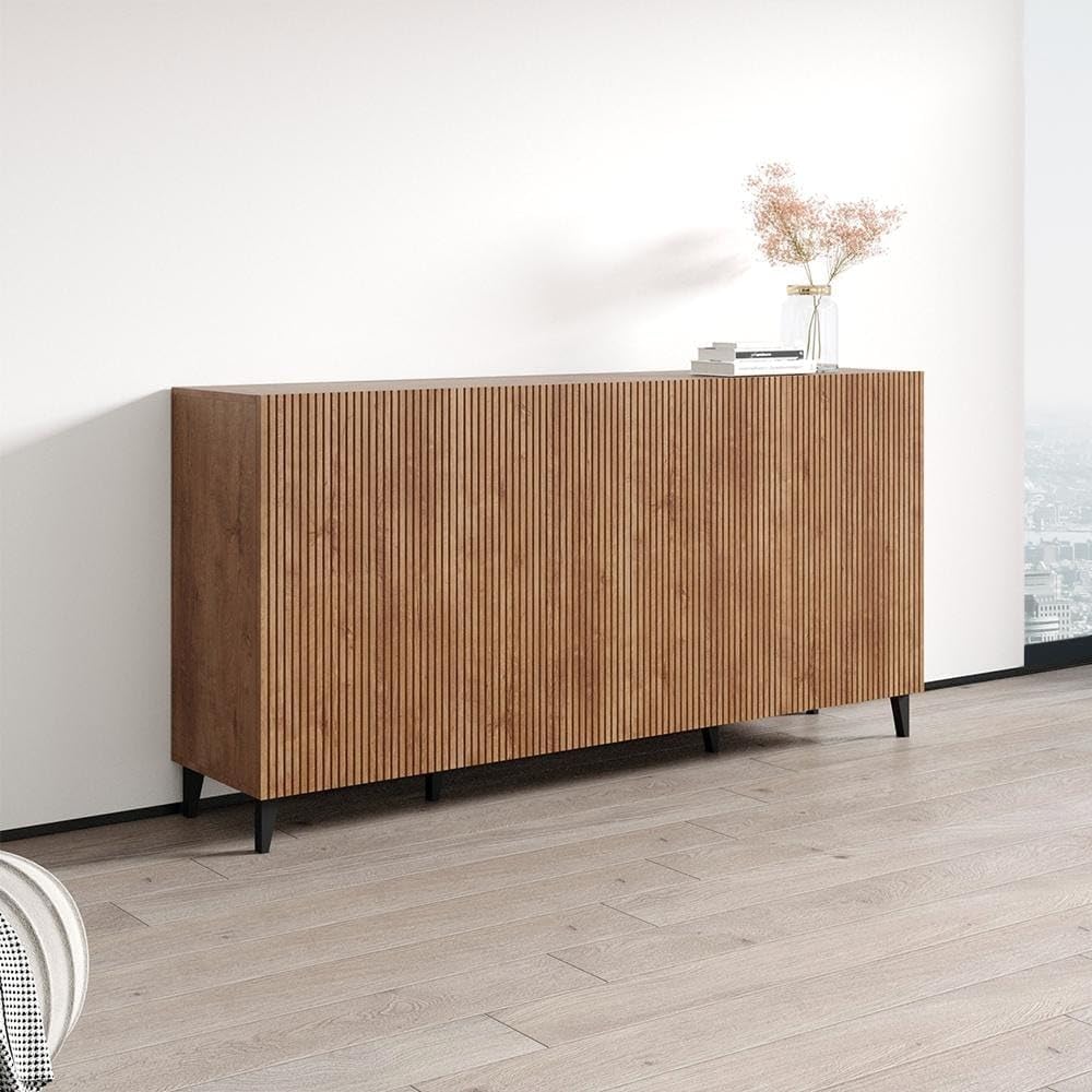 Pafos Oak 75" Modern Matte Sideboard