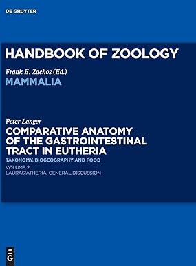 Comparative Anatomy of the Gastrointestinal Tract in Eutheria II: Taxonomy, Biogeography and Food. Laurasiatheria-Wow! eBook