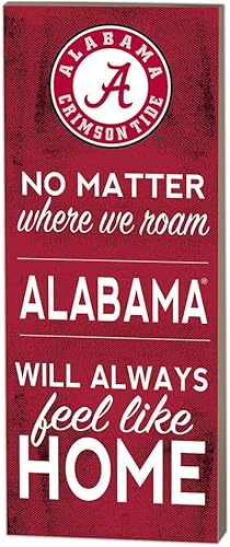KH Sports Fan Letrero de Alabama Crimson Tide de 7 x 18 pulgadas, talla única, color del equipo