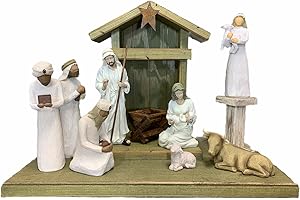 Stable Only for Nativity, Creche, Distressed Real Wood