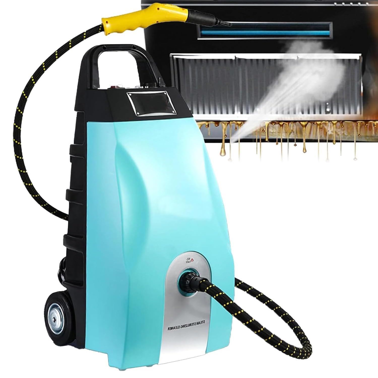 Steam Cleaner 2500W Multi-Purpose High Temp Steam Washe 15S Fast Heat Up with 6 Accessories 3 5L High