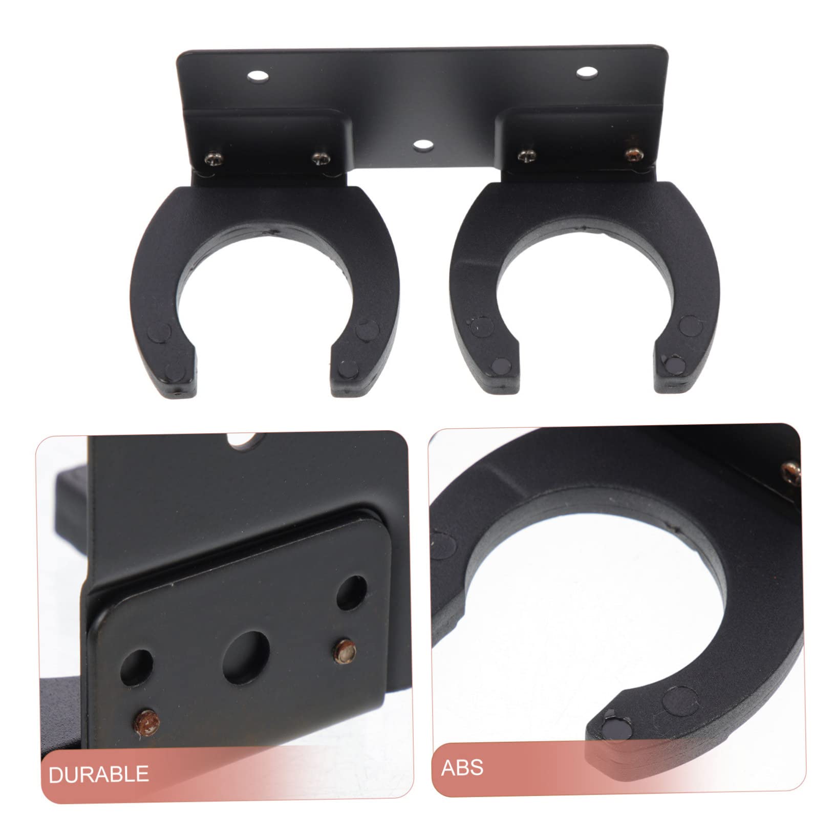 Supporto A Parete Per Microfono Wireless – Doppio Gancio Salvaspazio, Con Viti, Per KTV E Home Studio