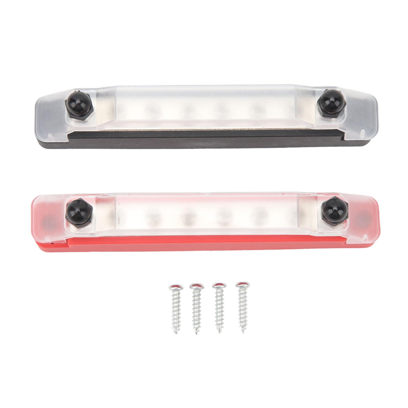 Bloc de Distribution d'alimentation M6 150A DC 12-48V, Bus Bar 8 Voies Noir et Rouge - Connexion Stable et sûre pour Bateaux, Voitures et véhicules Utilitaires