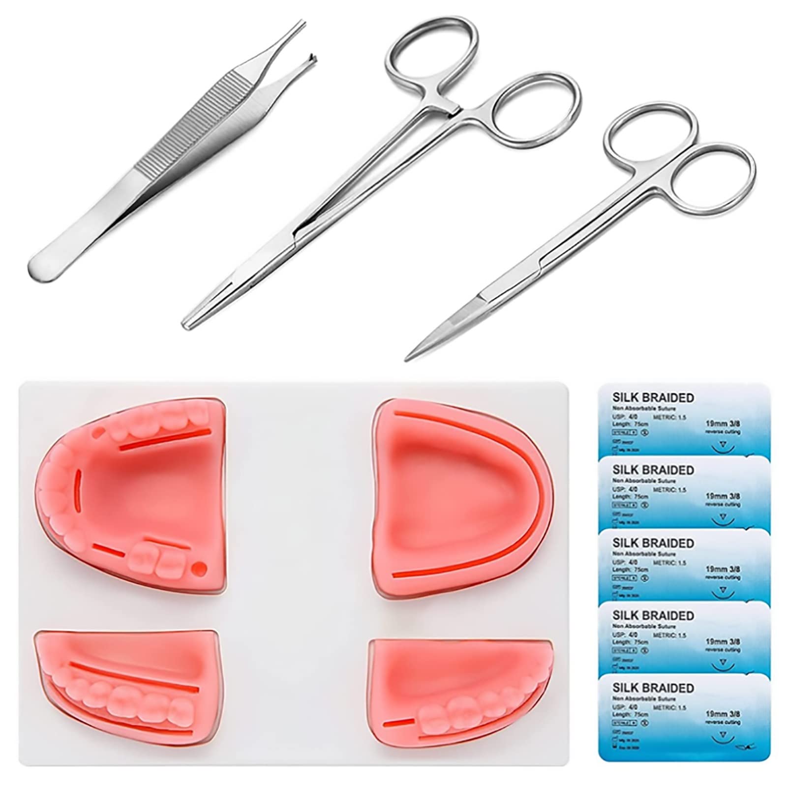 Buy Complete suture practice kit, dental suture silicone gingival