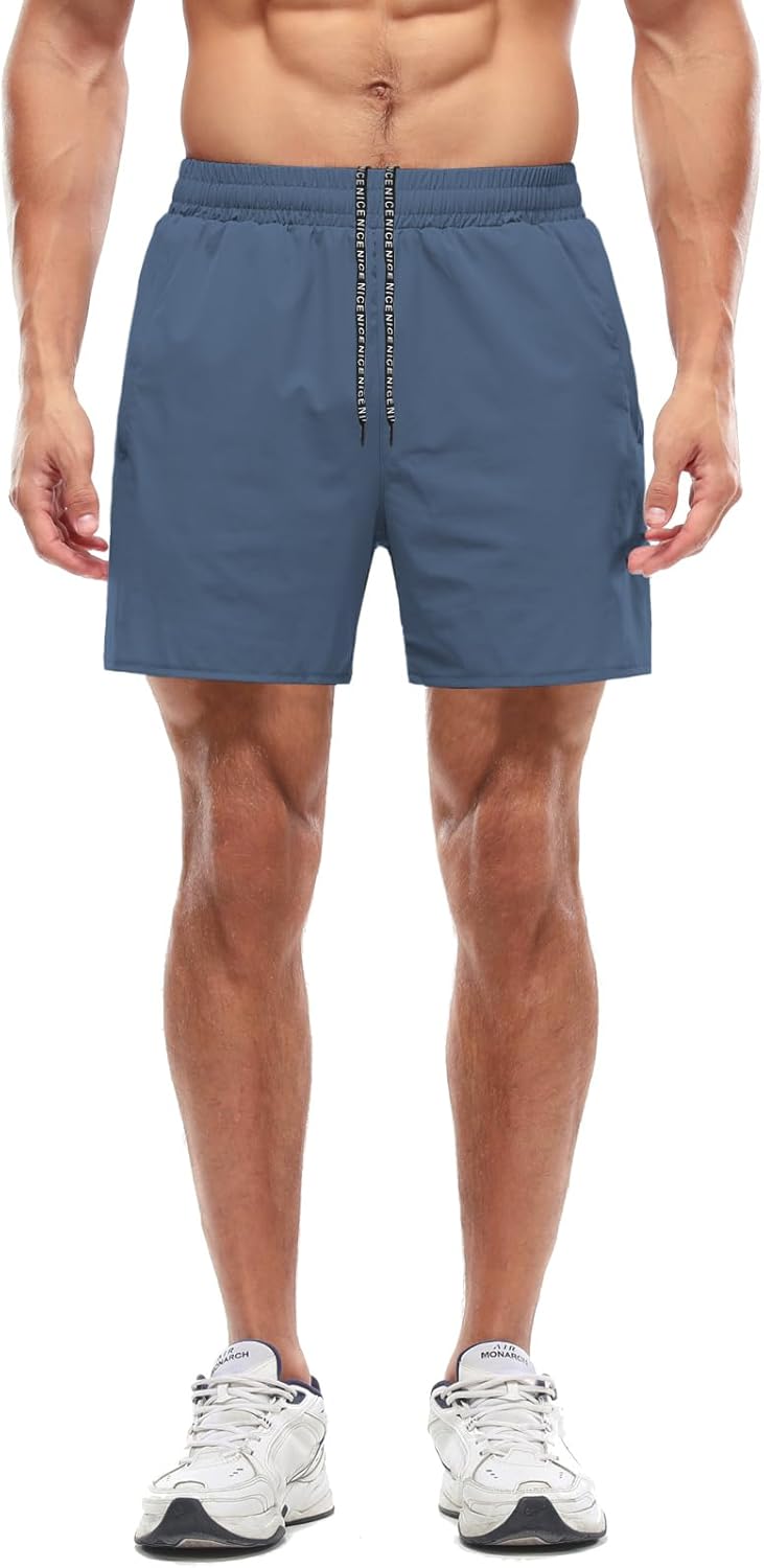 Aolesy Men's 5''/7'' Running Shorts Quick Dry Workout Gym Shorts with Pockets, Tennis Training Athletic(Linerless & Liner) - Image 5