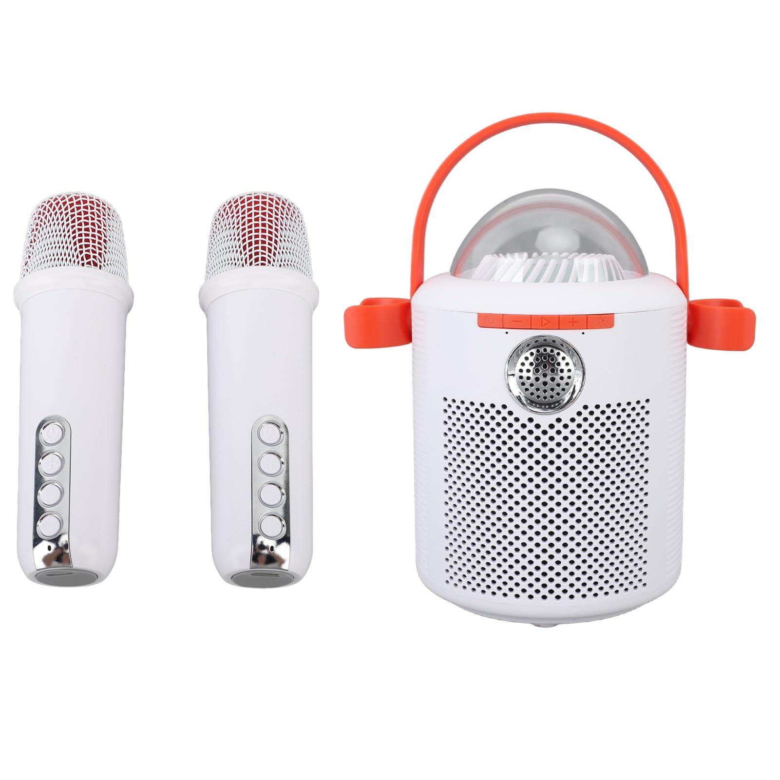 Mini Macchina per Karaoke Portatile con Doppi Microfoni Wireless per Feste in Casa Intrattenimento All'aperto Materiale ABS (#1)
