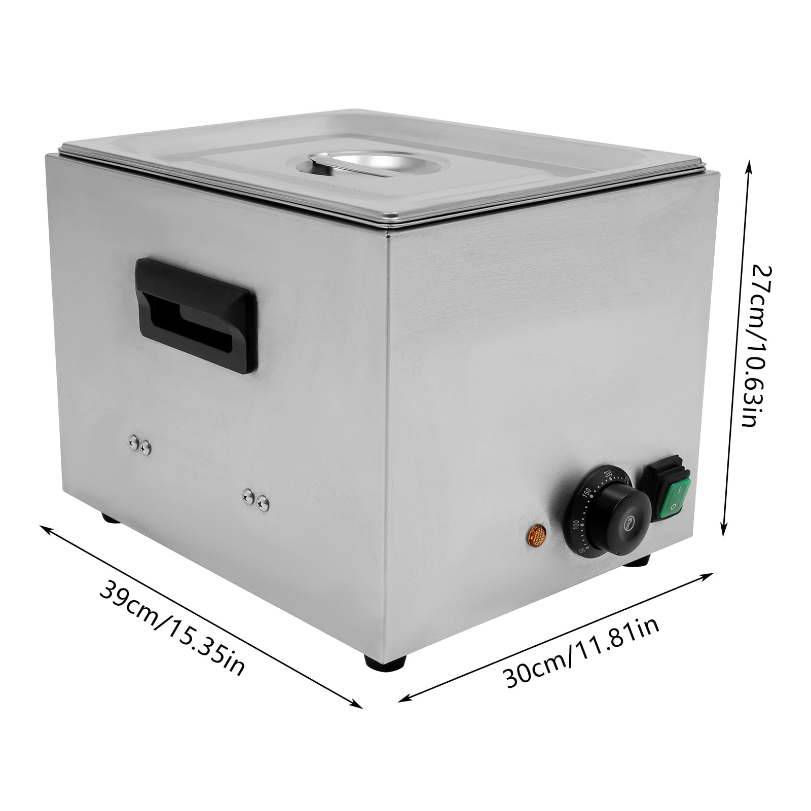 Calentador eléctrico de salchichas de acero inoxidable, 50-300 ℃, calentador de salchichas comercial, 10 l