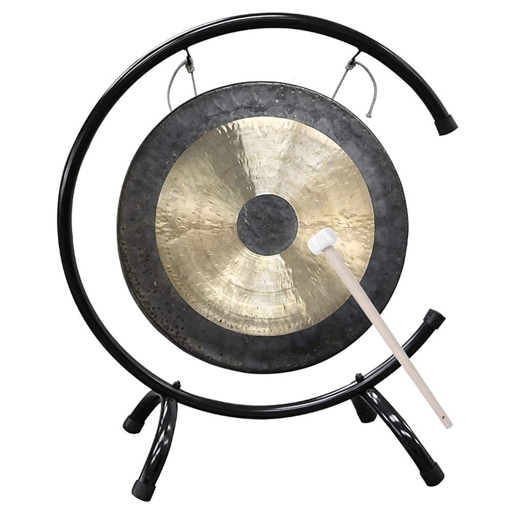 Gong Chinois, Grand Gong, Grand Son pour Les Lames D'orchestre Symphonie Comprend Très L'attaquant En Bois/Coton Gong-Laiton Cuivre Percussion Yoga Orchestre Symphonique De Guérison 30cm