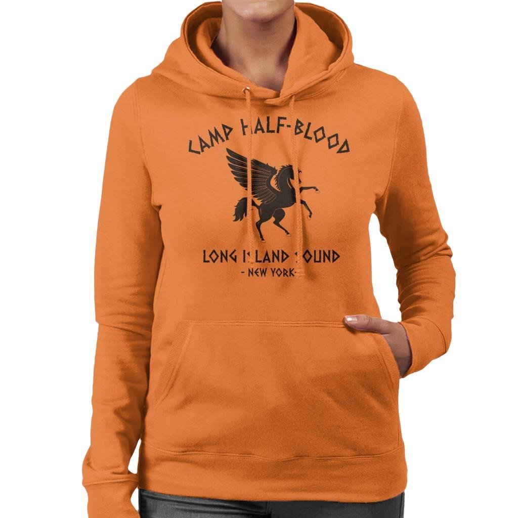 Percy Jackson Camp Half Blood Women's Hooded Sweatshirt Orange