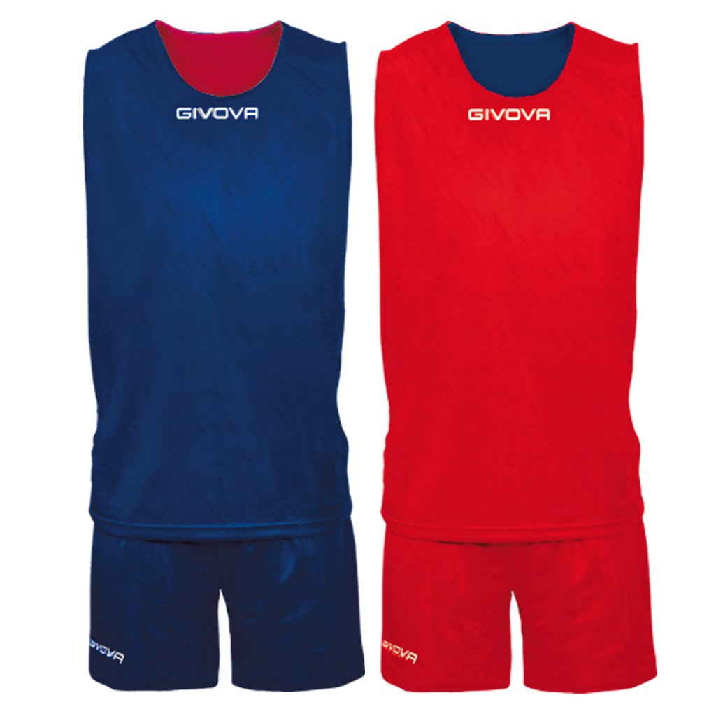 Givova Herren Blau/Rot Kit Double, M