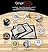SimpliFine Silicone Baking Mat Set, 3 Different Silicone Baking Mats for Half, Quarter and Small Oven Sheet Sizes.