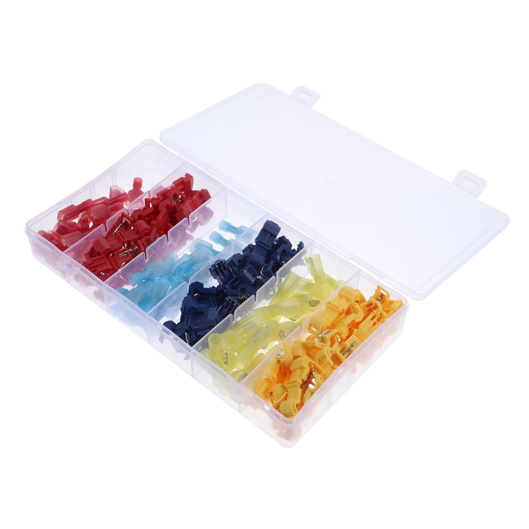 Veemoon Electrical Wire Connectors Kit 120pcs t Tap Quick Disconnect Wire Terminals for Automotive Home Factory