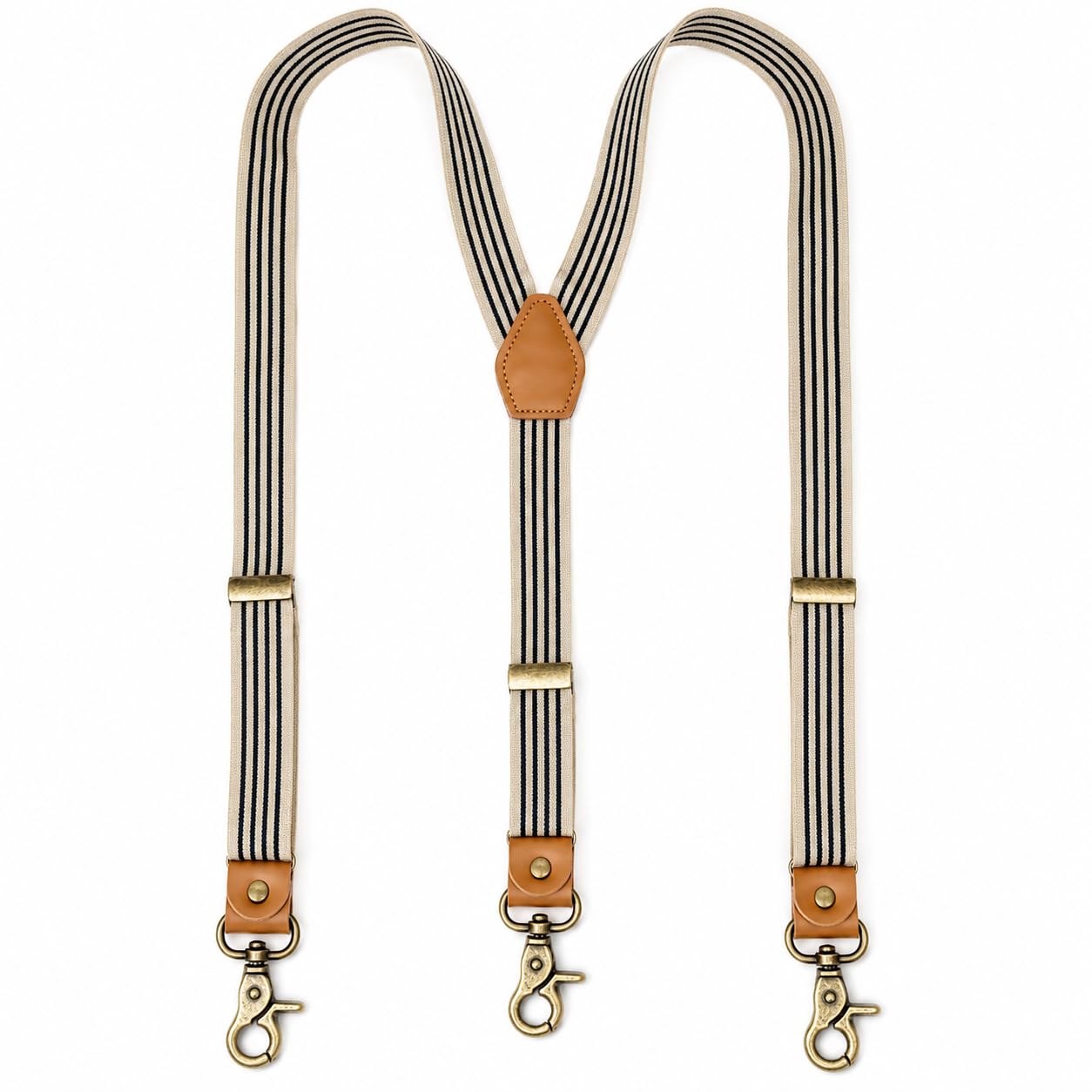 Adjustable Y-Back Suspenders for Men & Women with Swivel Hook Clips, Elastic Polyester Braces for Jeans, Trousers, Pants, Wedding, Office, Casual & Formal Wear-image-47