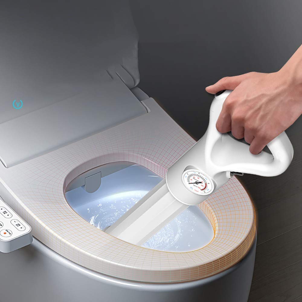 Desatascador de inodoro de alta presión, desagüe, bomba abridor de pistón de alta presión multifunción para inodoros, baño, ducha, fregadero, desagüe de piso, bañera, cocina