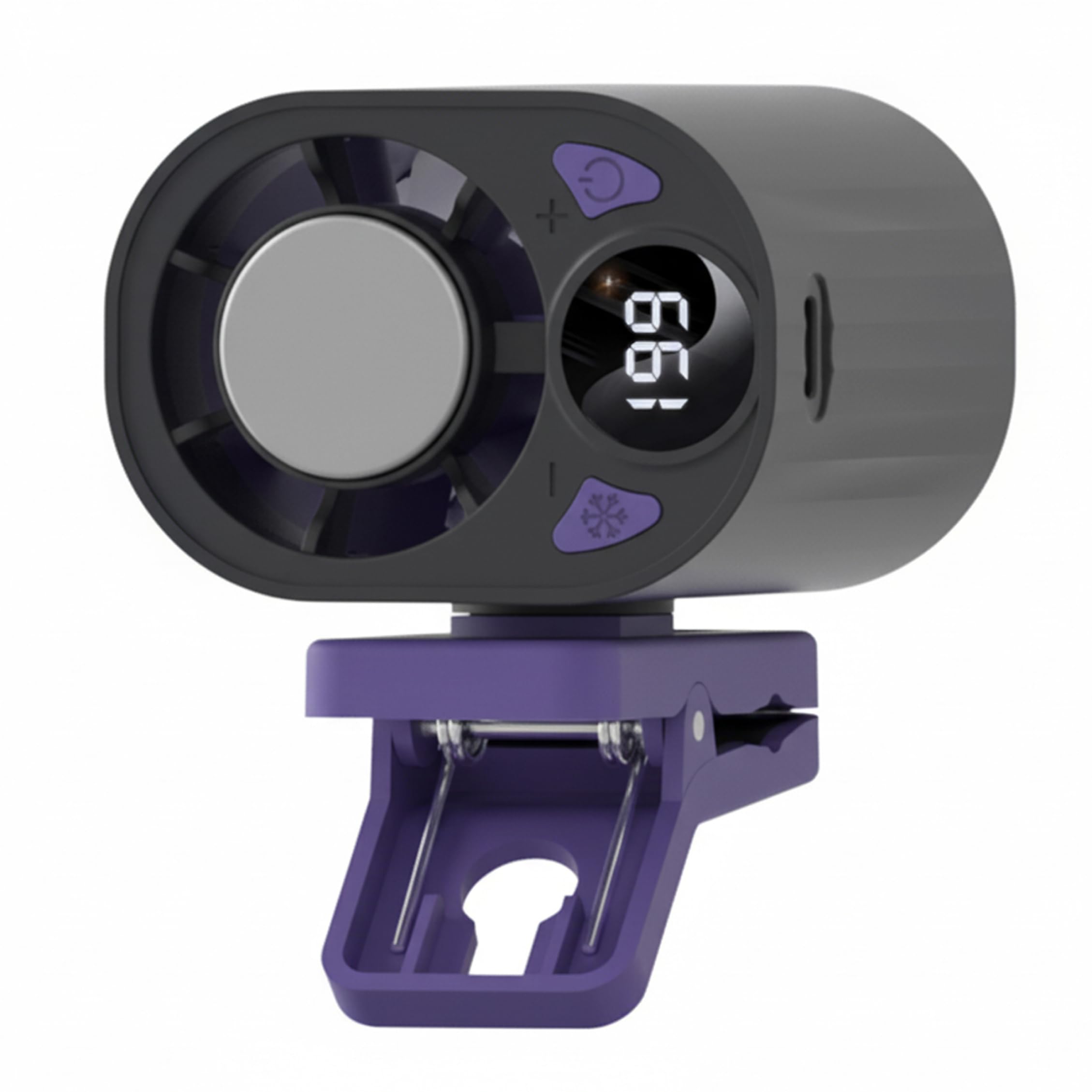 Vistnale Fan Clip On|Portable Fan Clip On, Semiconductor Cooling with 199-Speed Stepless Adjustment Rotatable Personal Fans, Black