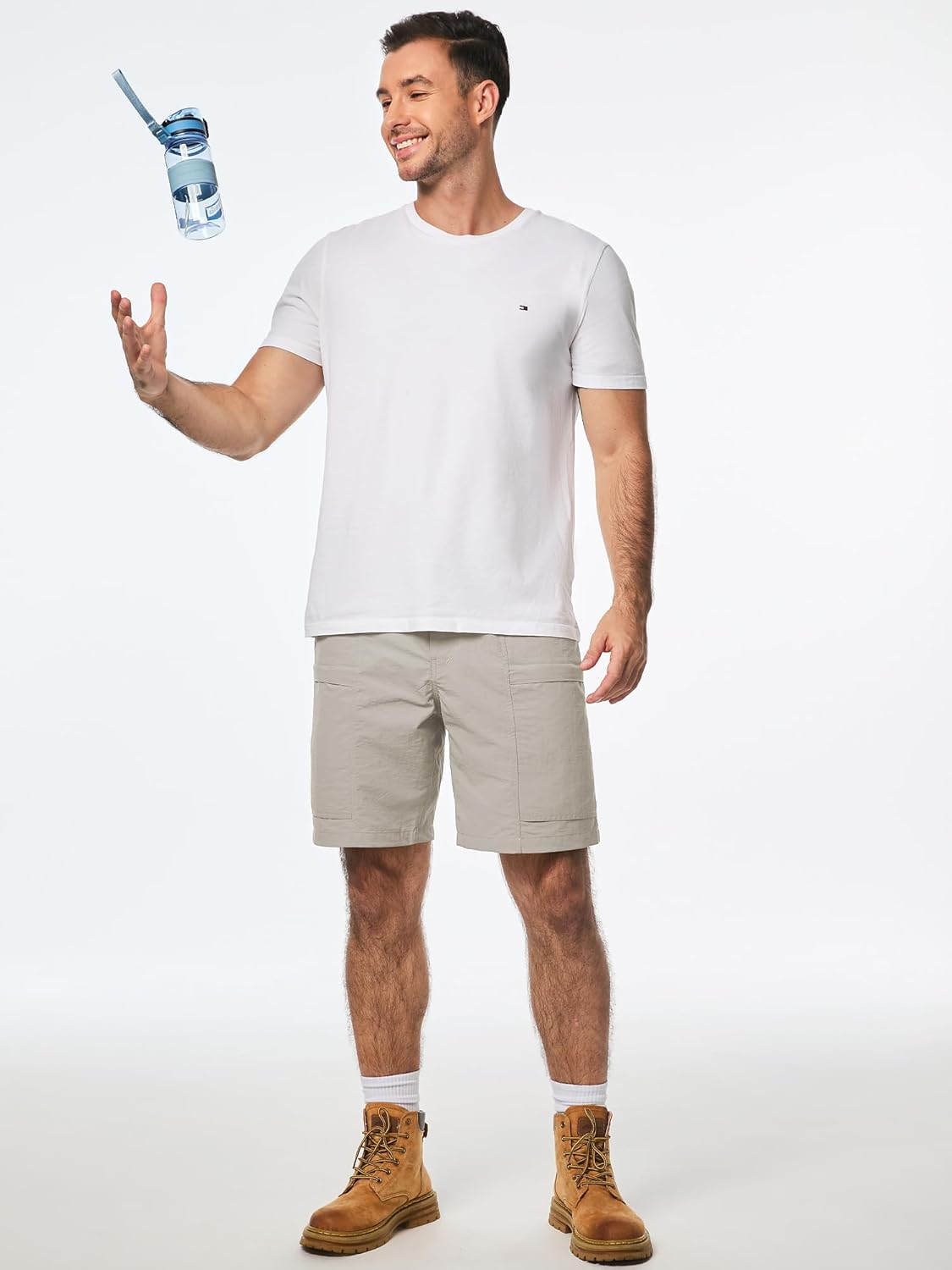 JMIERR Mens Hiking Cargo Shorts Casual Stretch Water Resistant Quick-Dry Lightweight Shorts Mens Golf Shorts with 5 Pockets - Image 3