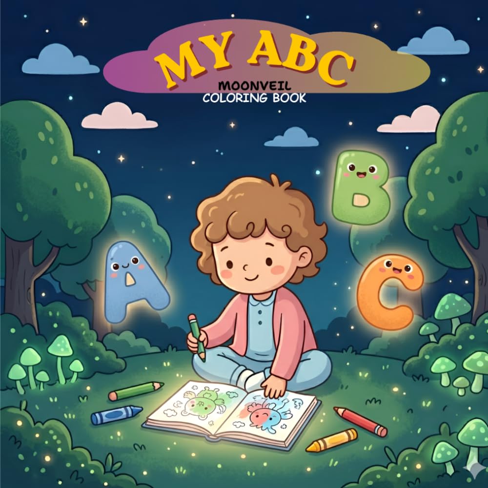 My ABC Coloring Book: Learn Letters with Cute Pictures and Easy Designs