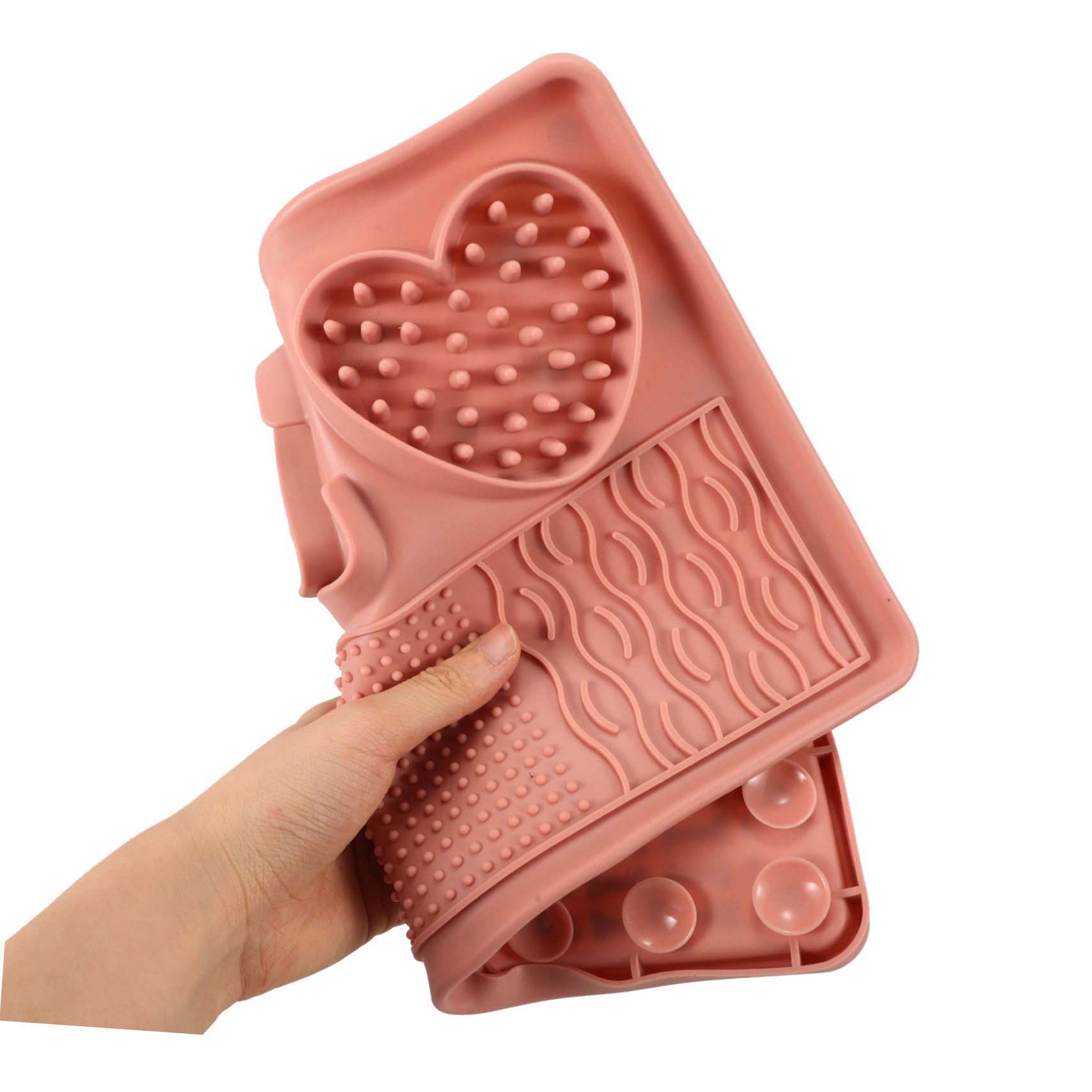 INOOMP 5stücke Hundeslow-futtermatte Saugnapf Langsame Fütterung Pad Für Haustiere Großes Rutschfestes Design Zur Langsamen Für Stressabbau Und Beschäftigung