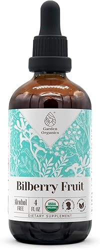 Extracto orgánico sin alcohol de la USDA de fruta de arándano  Suplemento dietético, tintura de alta potencia  Hecho de arándano (Vaccinium