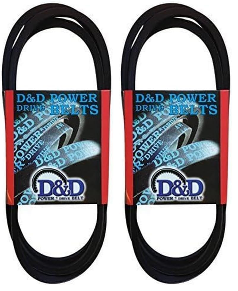 Image of D&D PowerDrive A44 /4L460 V Belt, A /4L, Rubber, 1 /2 inch x 46 inch OC (Pack of 2)